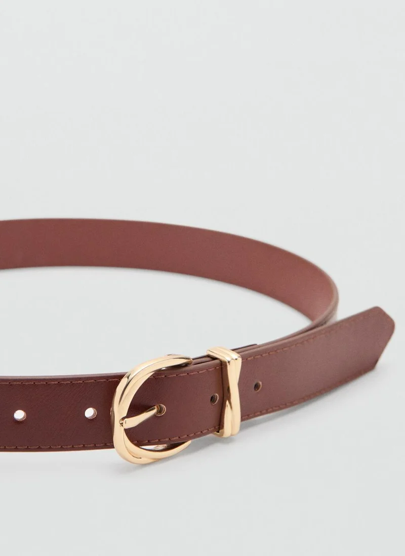 MANGO  Oval buckle belt for Women | Best Price UAE
